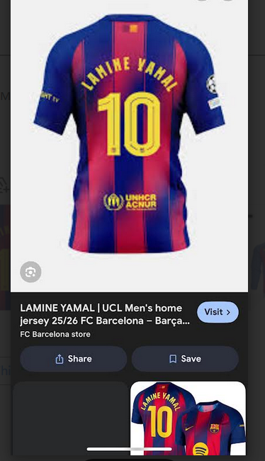 Men Yamal Barcelona Spain #10 Lamine Yahal blue red soccer jersey->barcelona jersey->Soccer Club Jersey